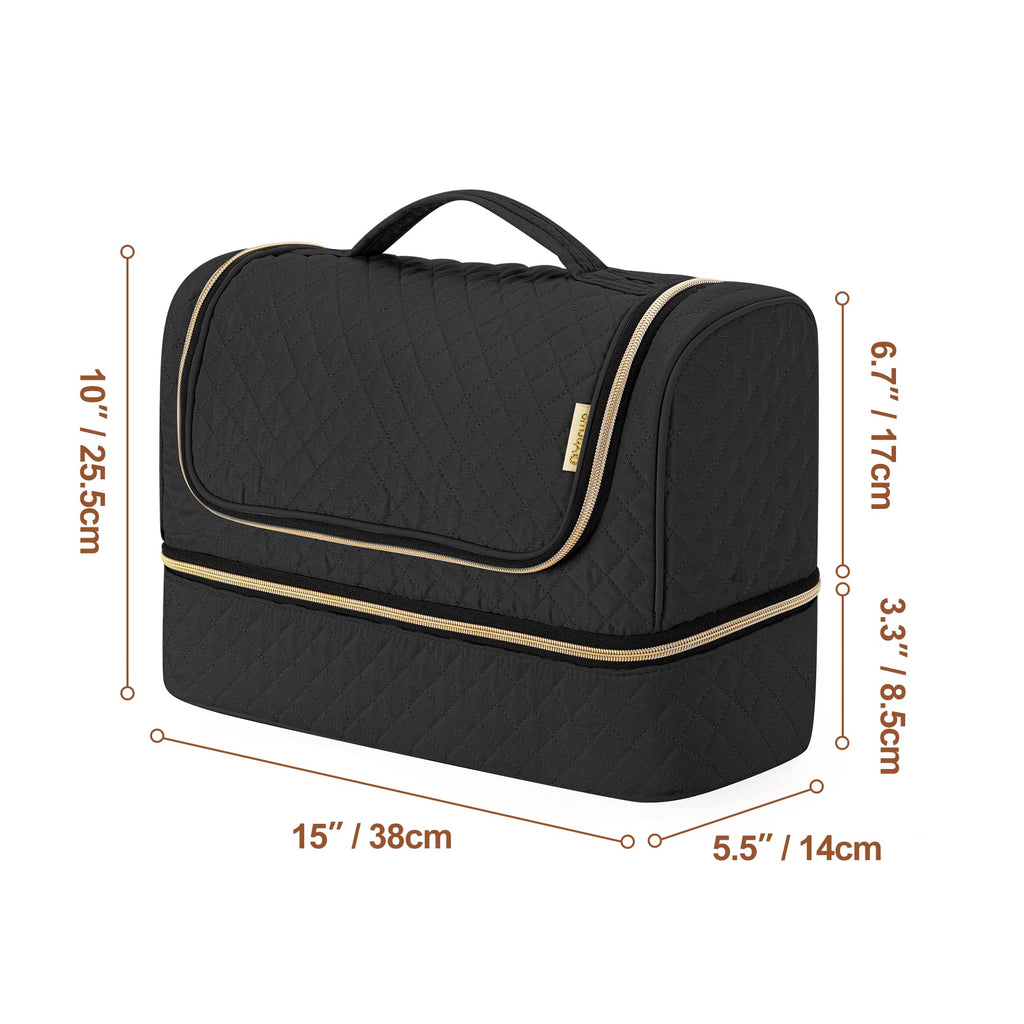 Yarwo Large Airwrap Storage Bag for Shark FlexStyle – Double-Layer Travel Case (Bag Only) – Black