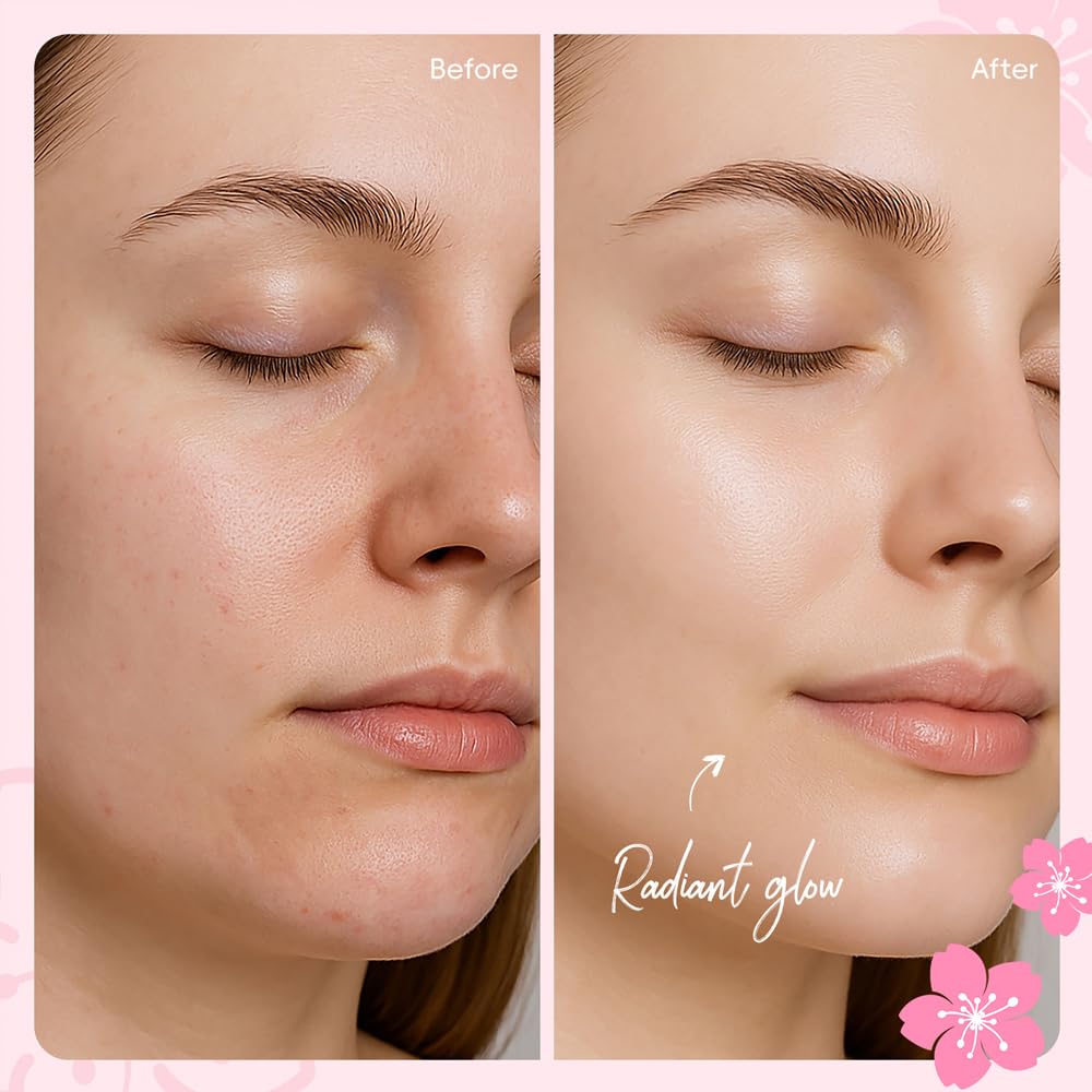 Yasovigi Sakura Travel Skincare Set – 60-Piece Mini Kit for On-the-Go Skin