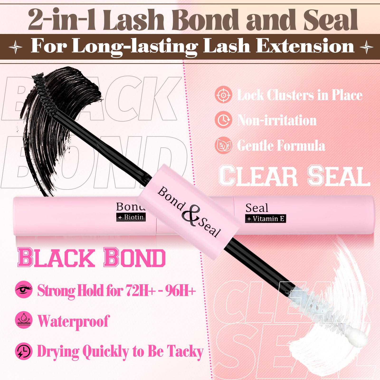 Yawamica Brown Lash Clusters Kit – DIY Fluffy Lash Extensions 10-16mm (40D-70D)