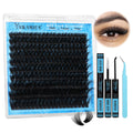 Yawamica Lash Clusters Kit 200D – Fluffy DIY Lash Extensions (10-20mm)