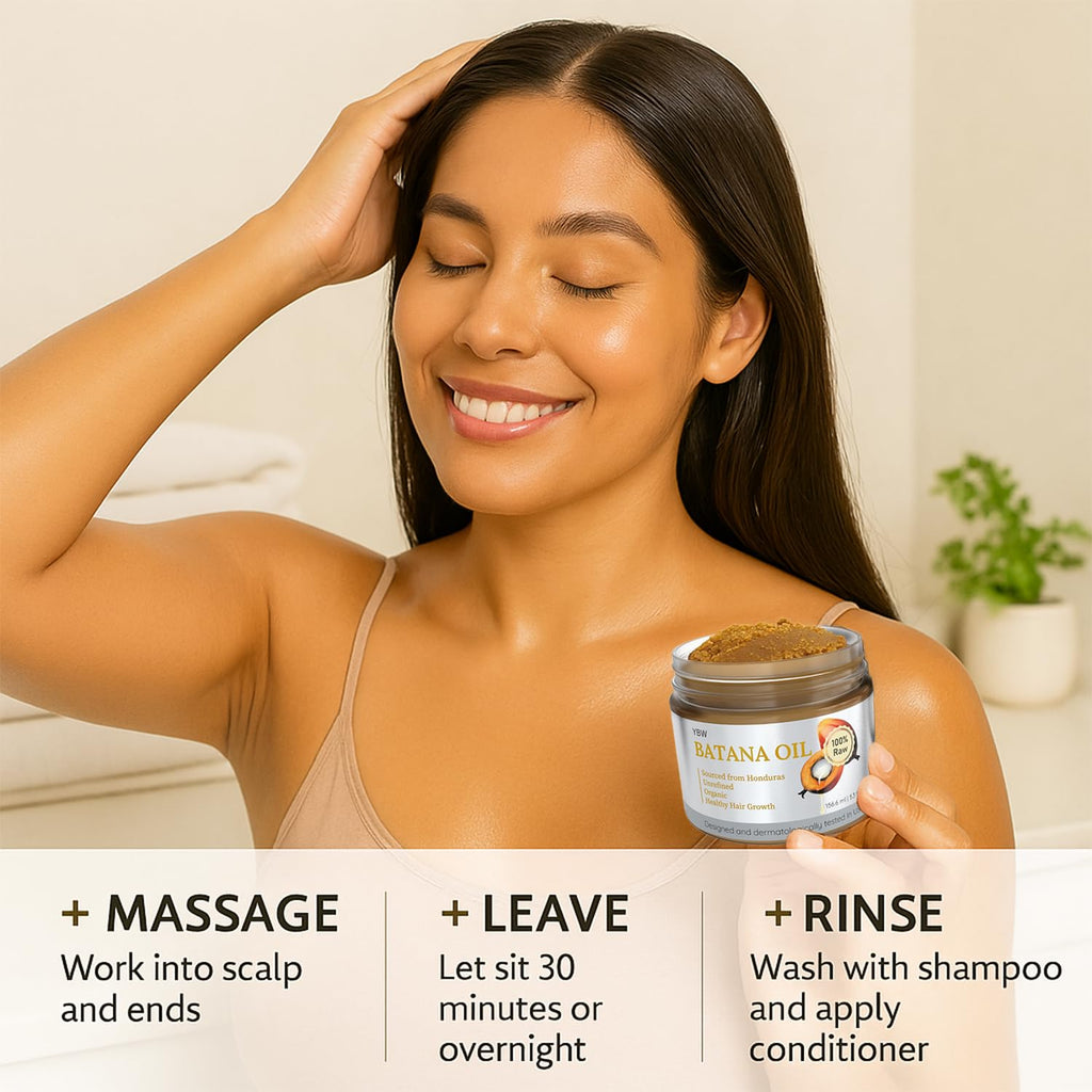 YBW Batana Oil for Hair Growth – 100% Raw Honduran Batana Oil Paste