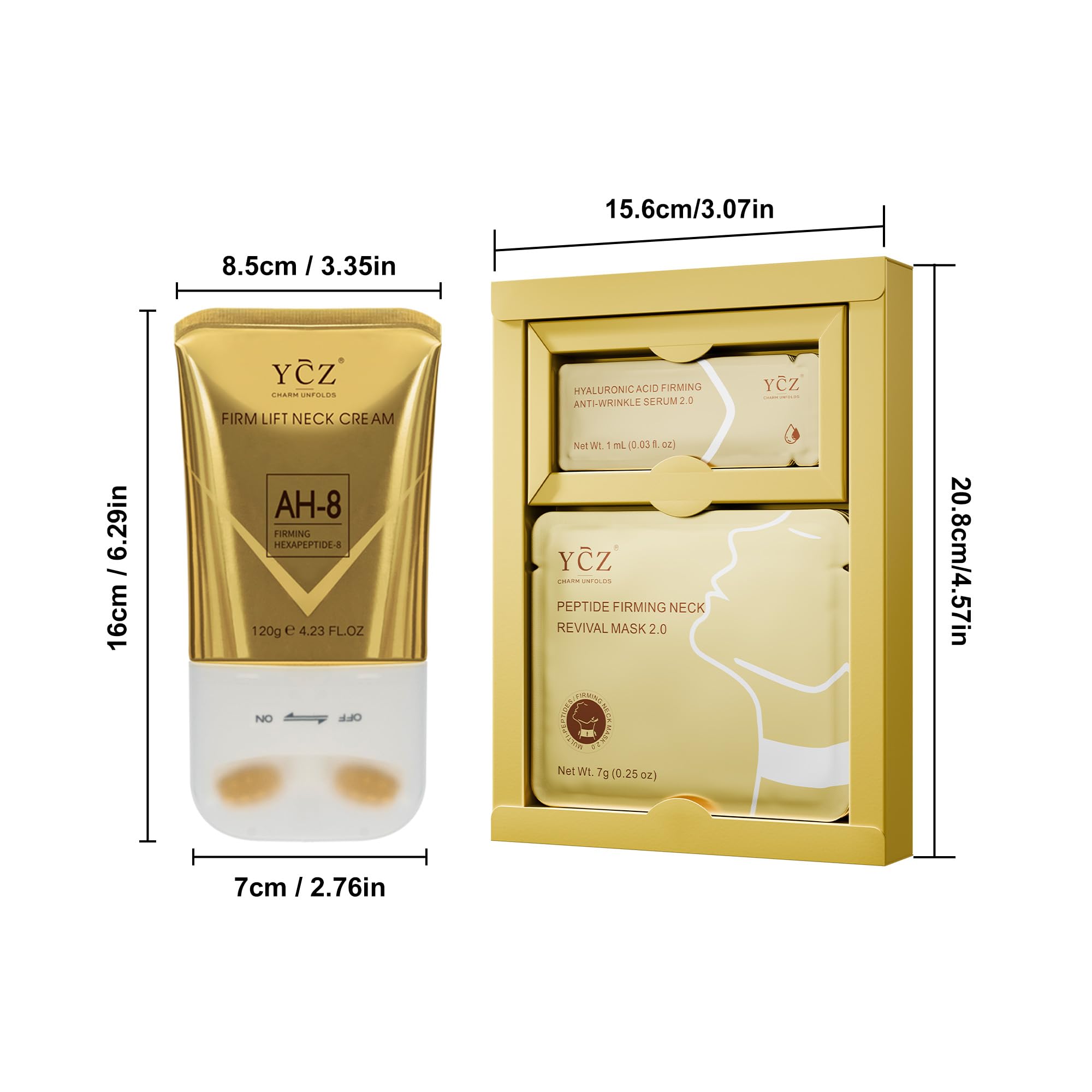 Ycz Neck Firming & Revitalising Set – Deep Hydration, Smoother Lines, Firmer Contours
