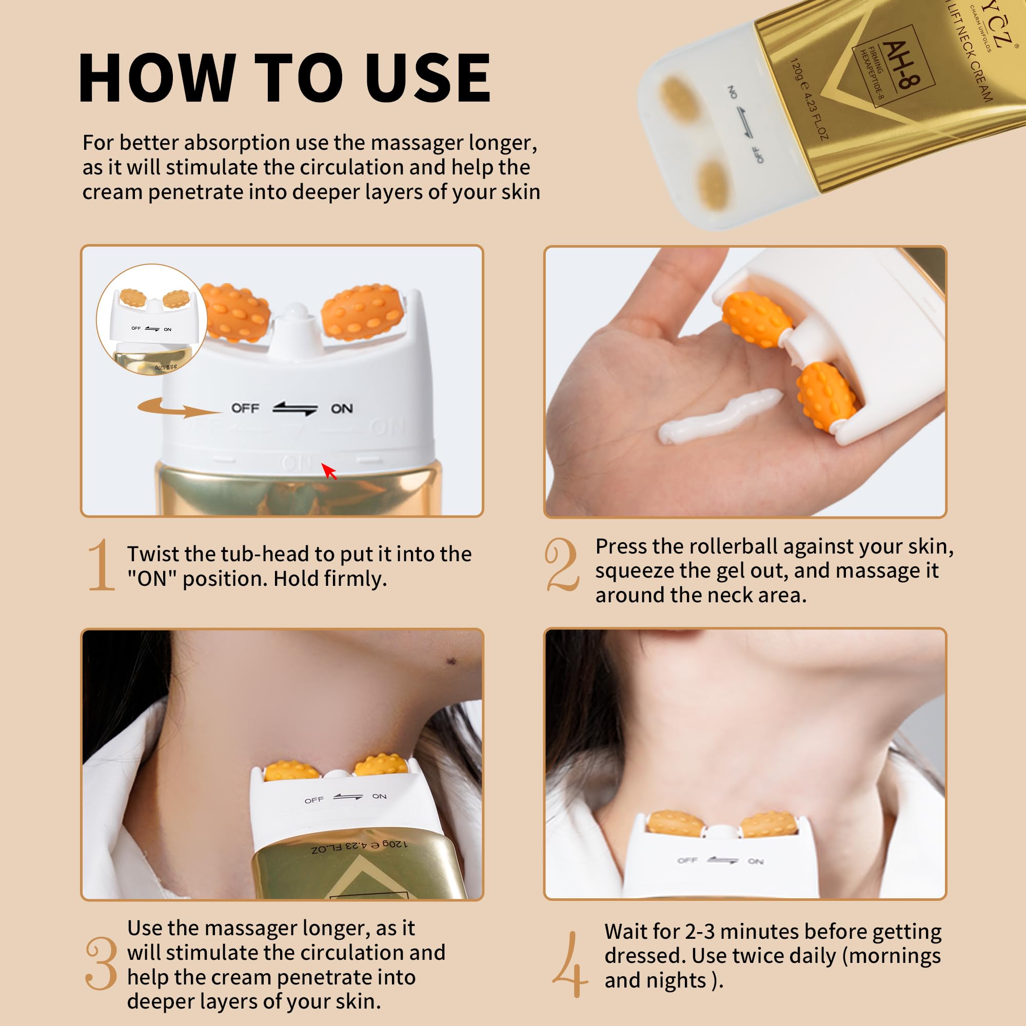 Ycz Neck Firming & Revitalising Set – Deep Hydration, Smoother Lines, Firmer Contours