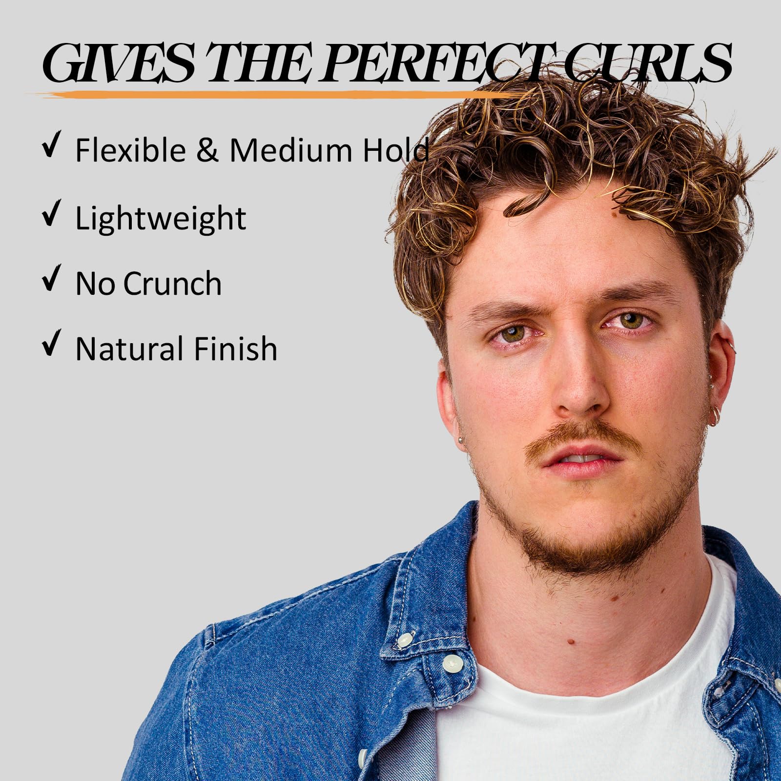 YEALIR Curl Cream for Men – Medium Hold, Frizz Control & Hydration | 5oz