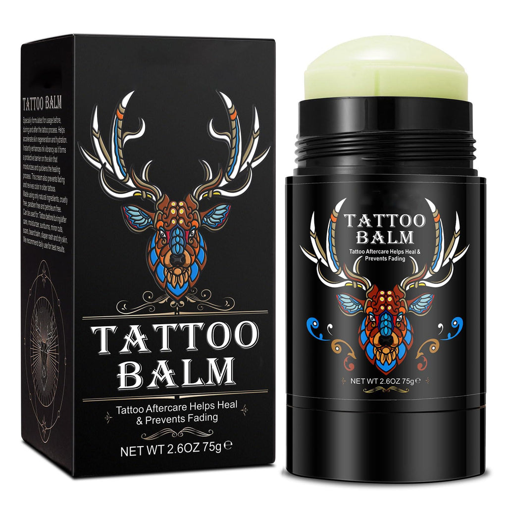 Yecuce Tattoo Aftercare Butter Balm – 2.6 oz Natural Organic Moisturizer for New & Old Tattoos