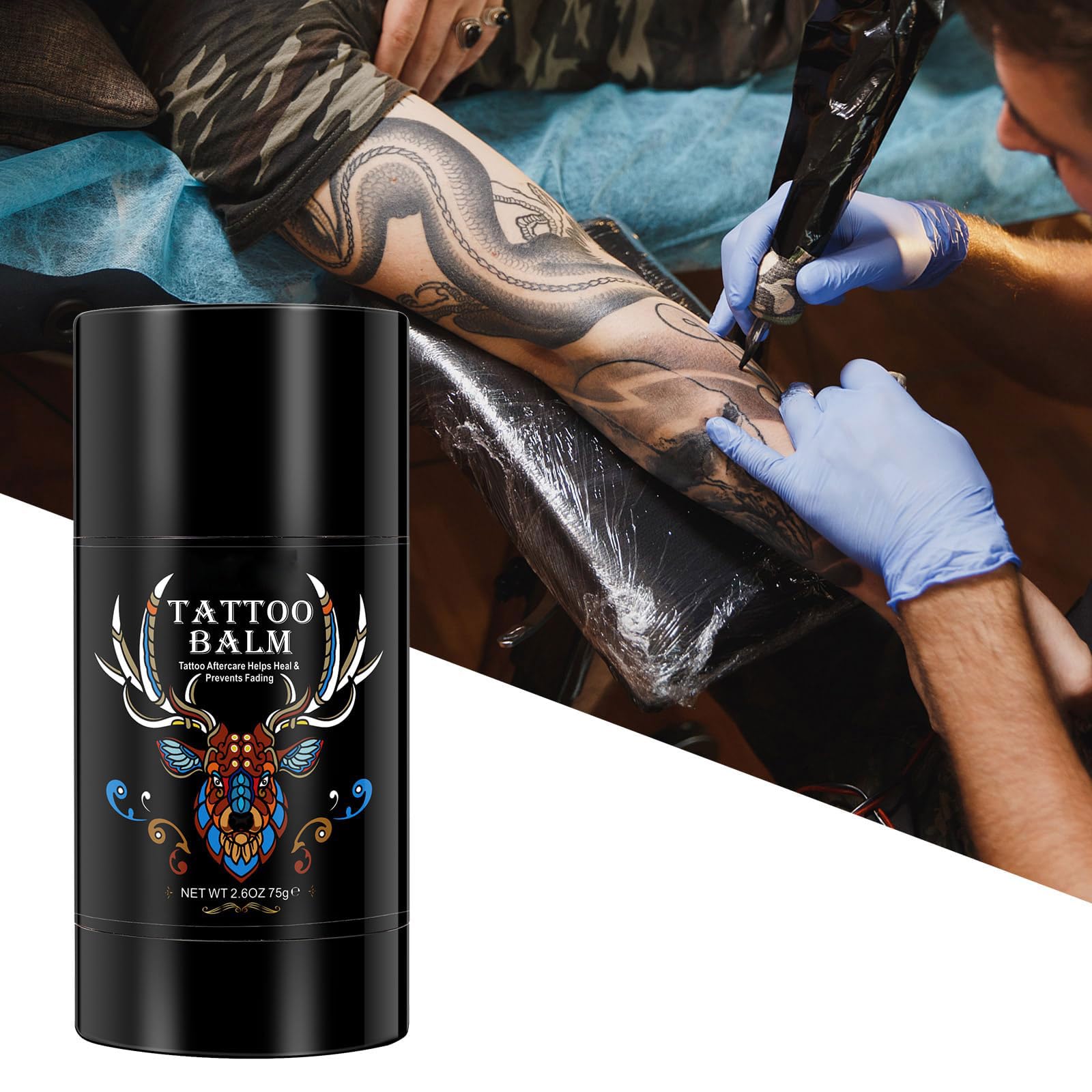 Yecuce Tattoo Aftercare Butter Balm – 2.6 oz Natural Organic Moisturizer for New & Old Tattoos