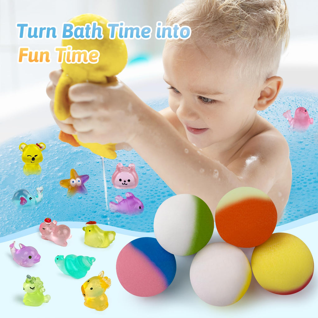 Yekery Kids Bath Bombs — 40-Pack with Surprise Toys Inside (Dino/Unicorn/Marine)