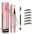 YeMoMo 4-Tip Eyebrow Pen - Hair-Like Strokes, 24Hr Waterproof, Rose Gold (5#Brown) - 6 Colors