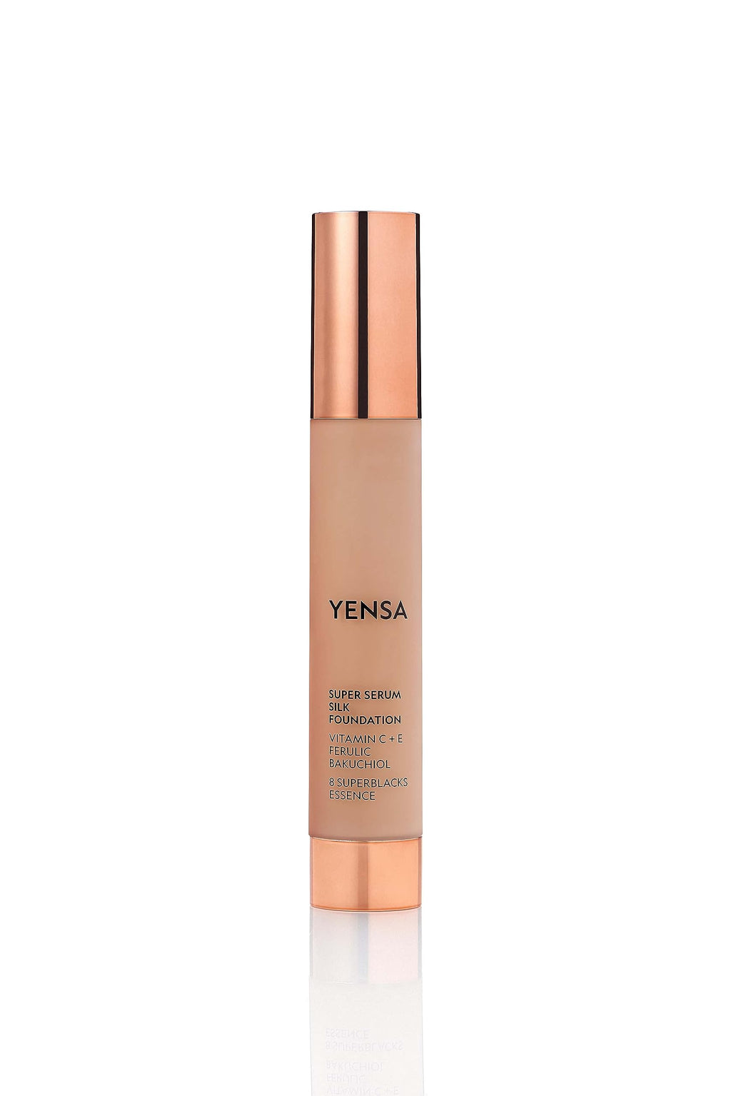 YENSA Serum Foundation - Super Silk Full Coverage with Peptides, Vitamin C & Ferulic Acid | Tan 3