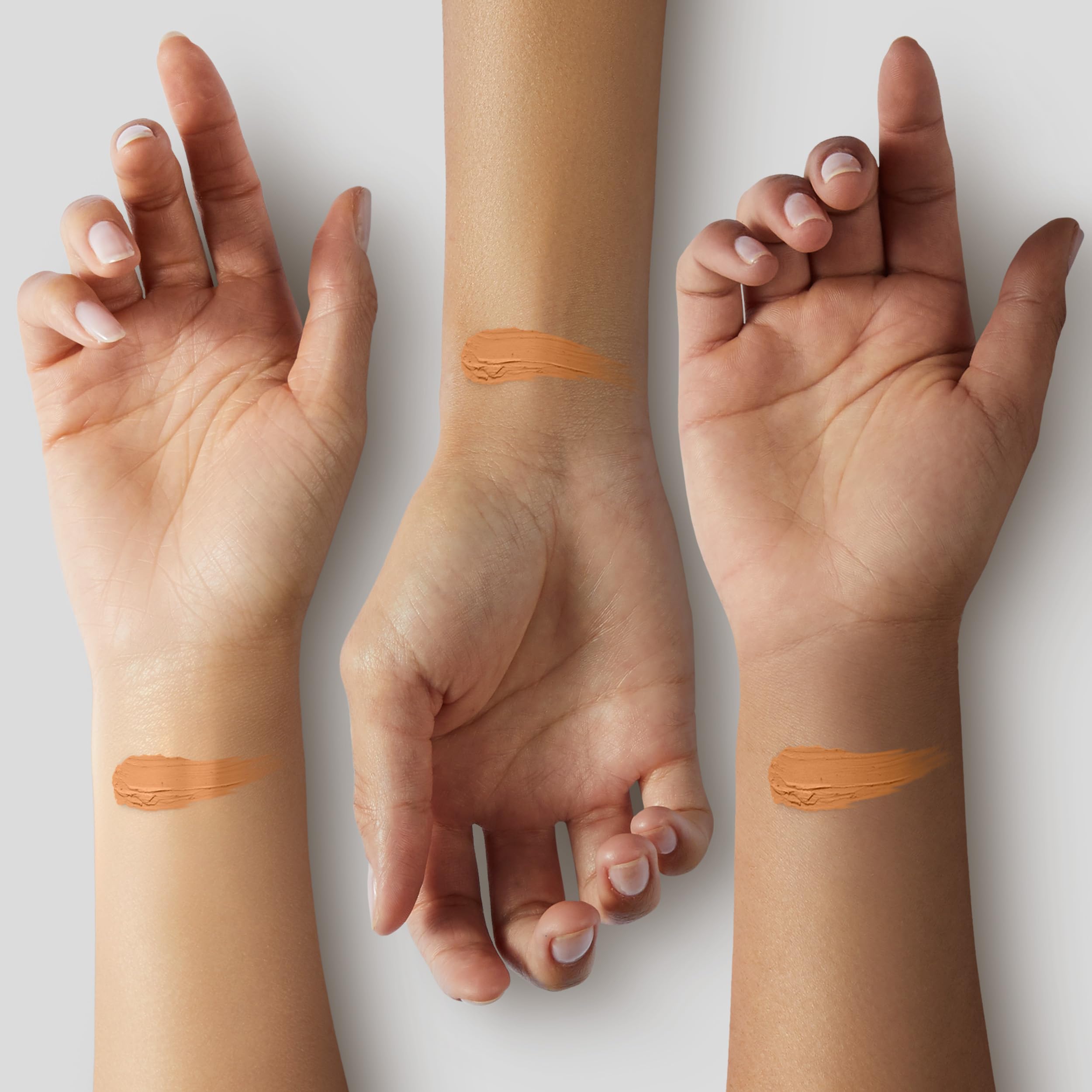 YENSA Serum Foundation Makeup - Super Silk Full Coverage with Peptides, Vitamin C & Ferulic Acid | Tan 1 (1 oz)