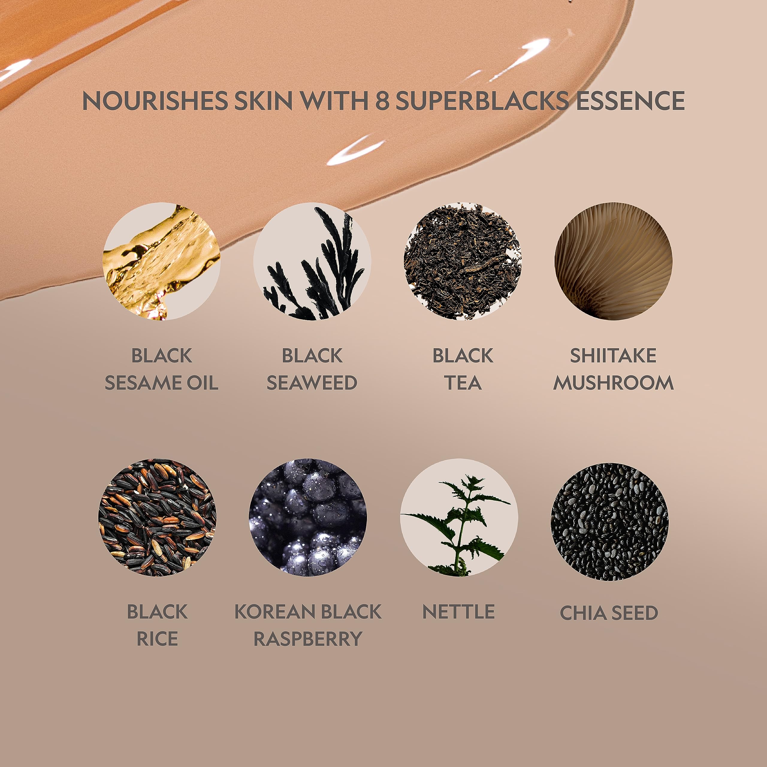 YENSA Serum Foundation Makeup - Super Silk Full Coverage with Peptides, Vitamin C & Ferulic Acid | Tan 1 (1 oz)