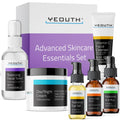 YEOUTH 6-Piece Skincare Kit: Vitamin C Cleanser, Toner, Serums, Eye Gel & Cream for Women & Men