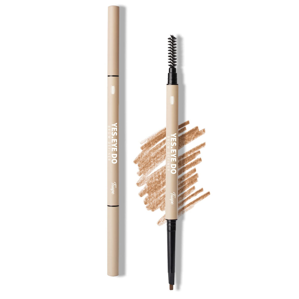 YES.EYE DO Taupe Eyebrow Pencil — Ultra-Fine, Dual-Ended, Waterproof, 8 Colors