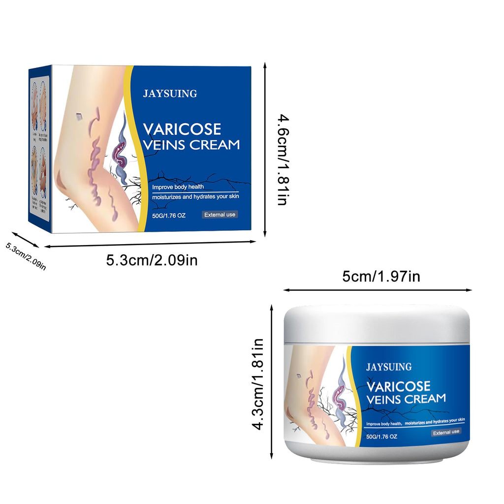 yetary Varicose Veins Cream for Legs – 2-Pack, Gentle Hydration & Care
