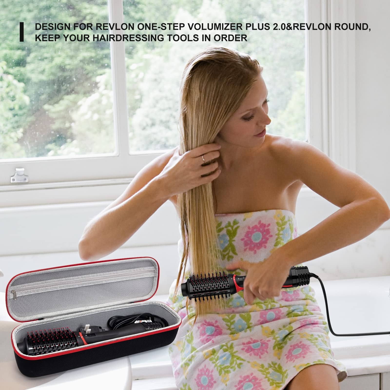 Yewltvep Case for One-Step Volumizer Plus 2.0 | Hard Travel Case for Hair Dryer & Styler