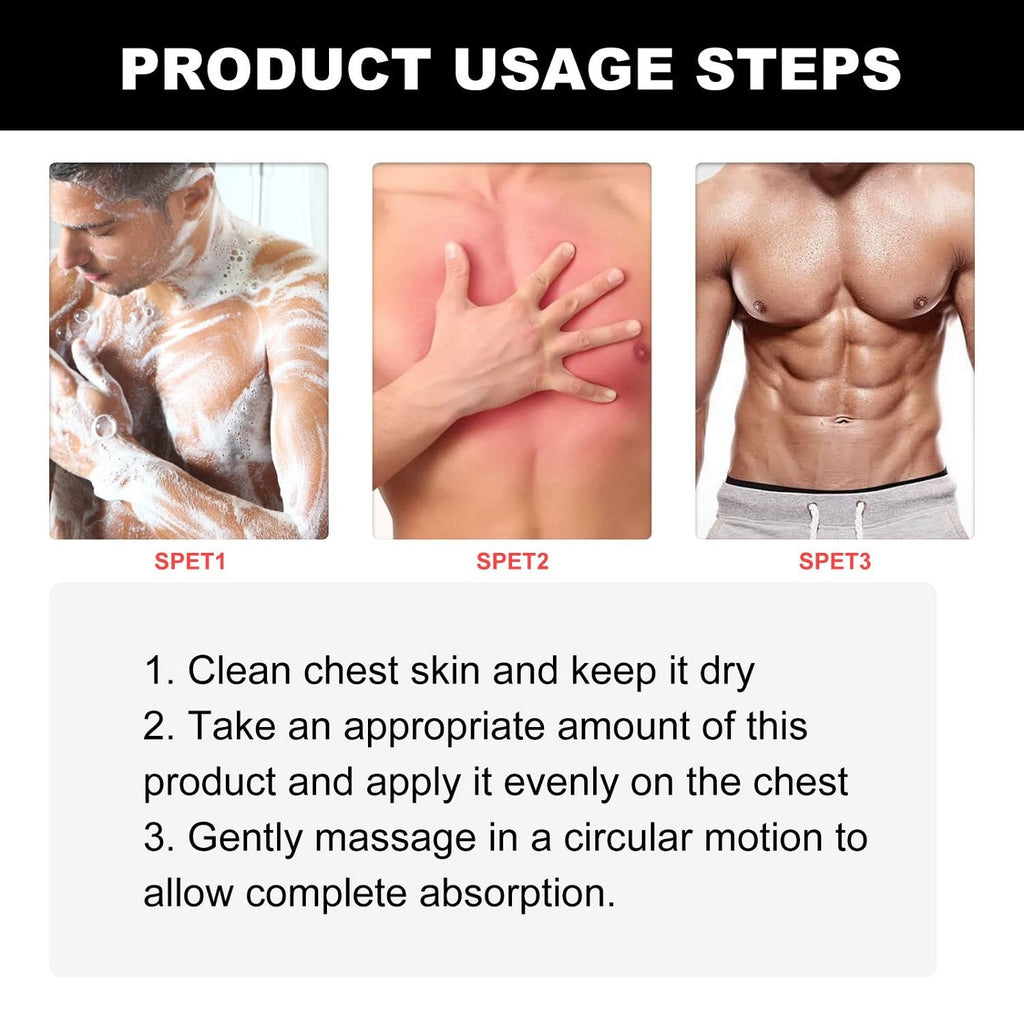 YG LianKai 3Pcs Mens Therm Bee Venom Oil for Chest Muscles – 15ml Gel Pack