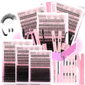 YIDUO Lash Clusters Kit with Spikes Bottom – 808 Pcs DIY Eyelash Extensions (60D/80D/100D)