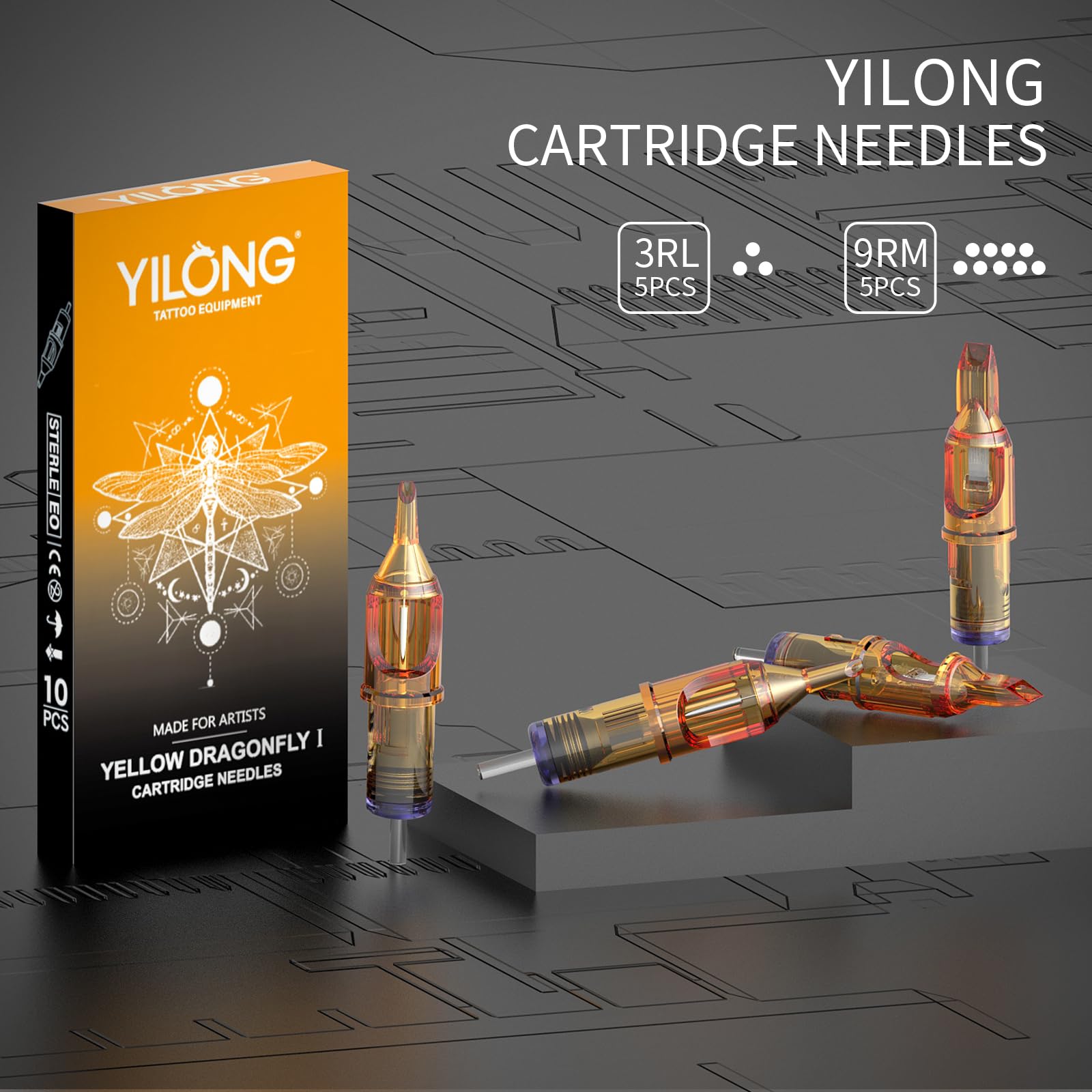 YILONG Tattoo Gun Kit – 1500mAh Battery, Beginner Tattoo Pen, Cartridges & Transfer Gel