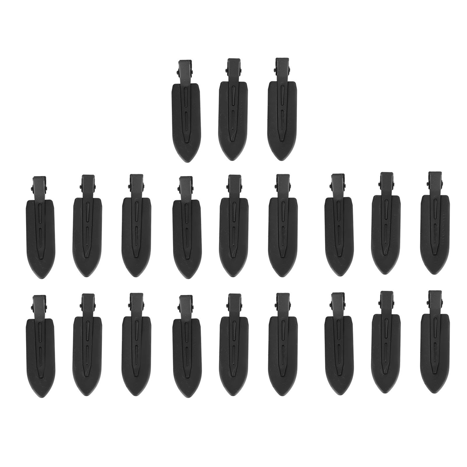 Yinhing 21pcs Leaf-Shaped Hair Clips for Bangs – No Creases, Black