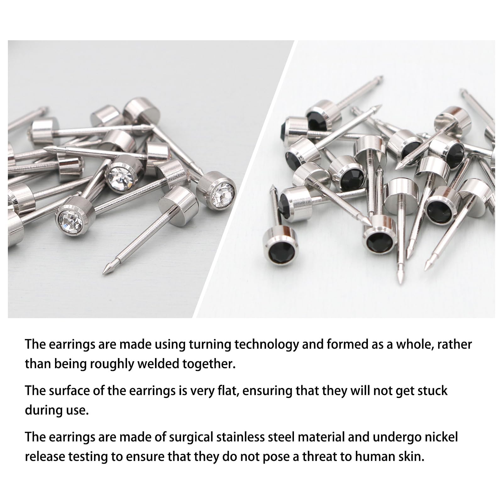 YINPAD Ear Piercing Gun – Reusable Professional Kit with 24 Surgical-Grade Earrings & 24 Alcohol Sheets