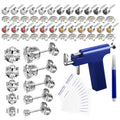 YINPAD Ear Piercing Gun – Reusable Professional Kit with 24 Surgical-Grade Earrings & 24 Alcohol Sheets