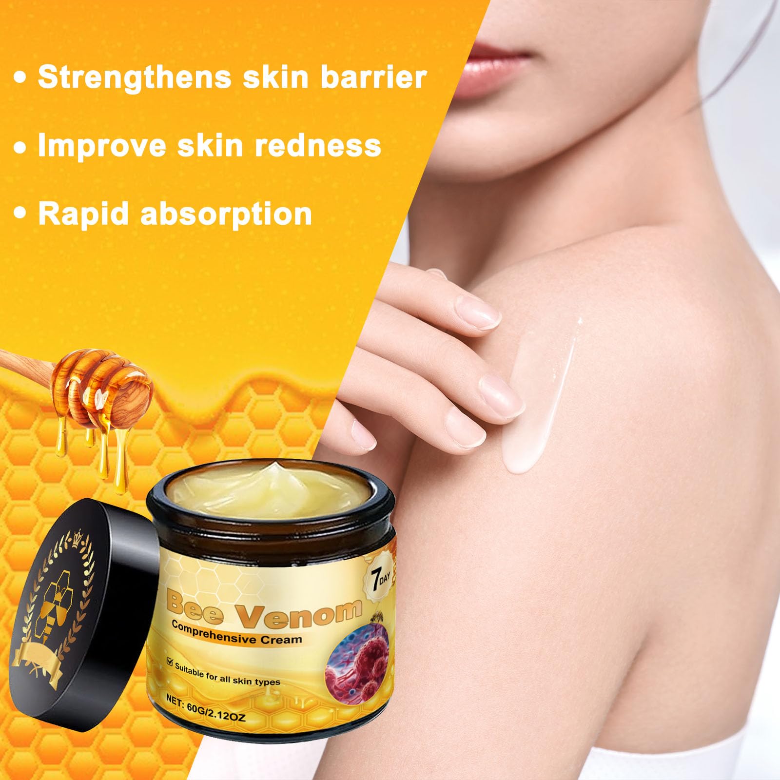 2PCS Bee Venom Comprehensive Cream by YIVANNUO – Deep Skin Moisturizer