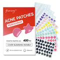 YIWMWIY Bright Shimmer Pimple Patches – 400 Count, 3 Sizes (10/12/14mm) with Tea Tree, Salicylic Acid & Centella