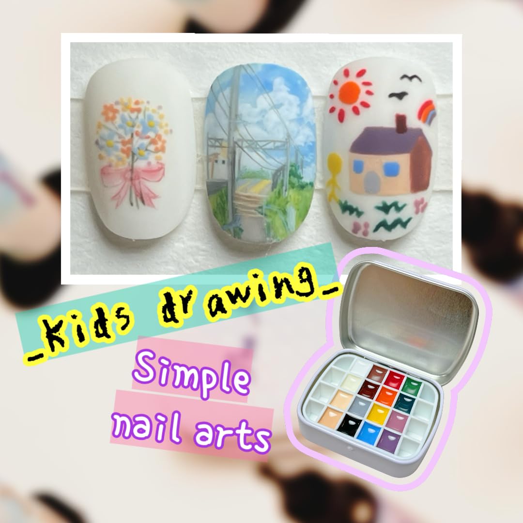 YJMyujimi Narina The Artist Palette x MPA — 16 Colours, Mixing Pad, 2 Mini Palettes, 24 Nail Art Grids, 5g Pigmented Colors