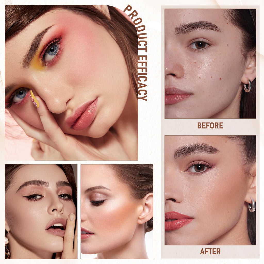YJW Flawless Eraser Foundation Stick – Hydrating Korean Lightweight Foundation, Waterproof, Multi-Use (Shade 02)