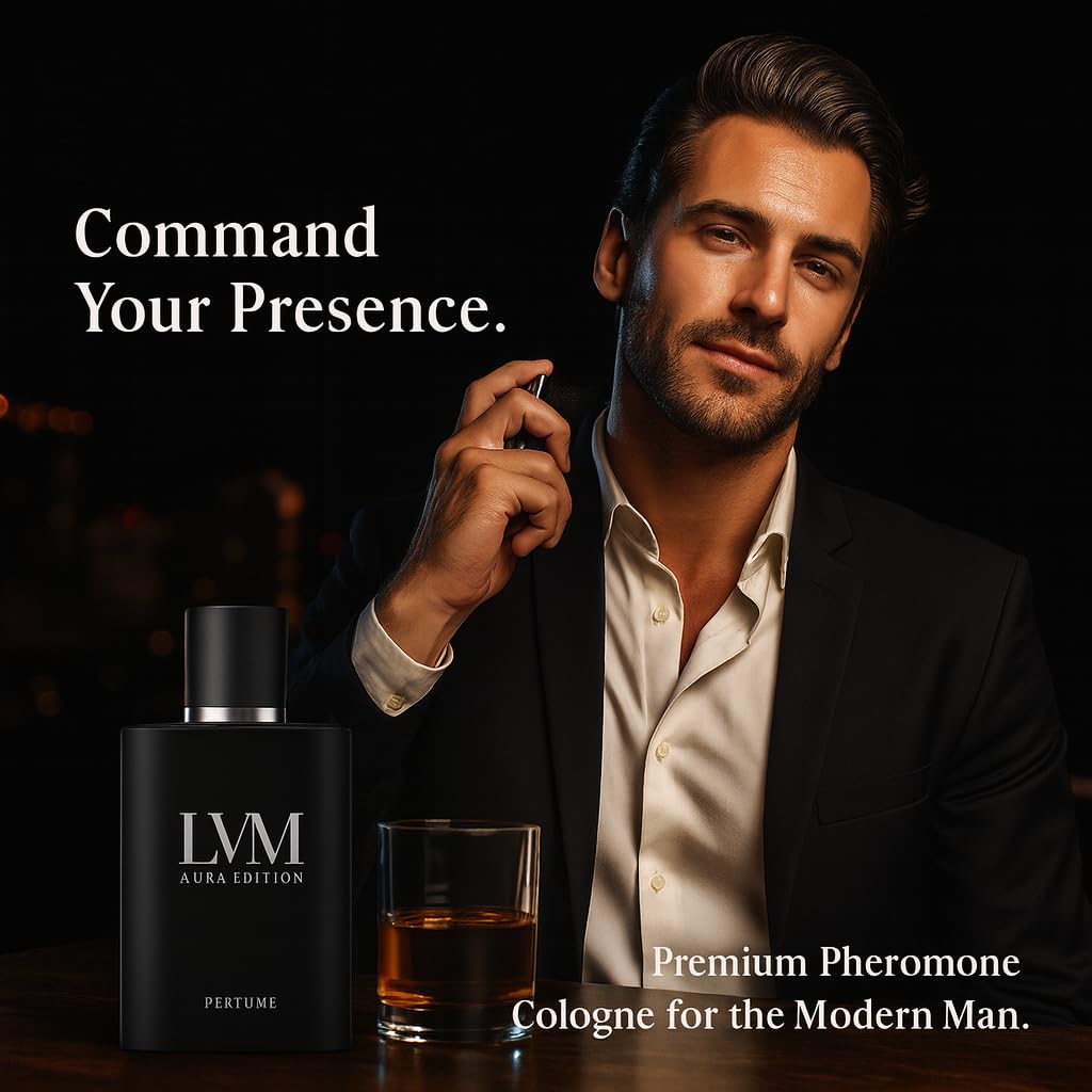 YLOTRE LVM Aura Cologne for Men – Pheromone Perfume, Long-Lasting Fresh Woody Scent, 50ml