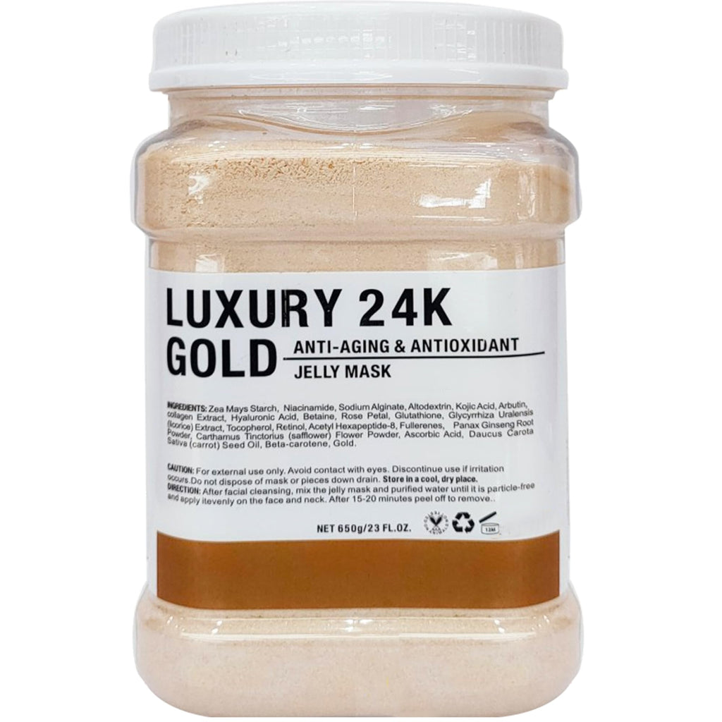 YMEYFAN 24K Gold Jelly Mask Powder – Deep Hydration Peel-Off Mask for All Skin Types (23 fl oz)