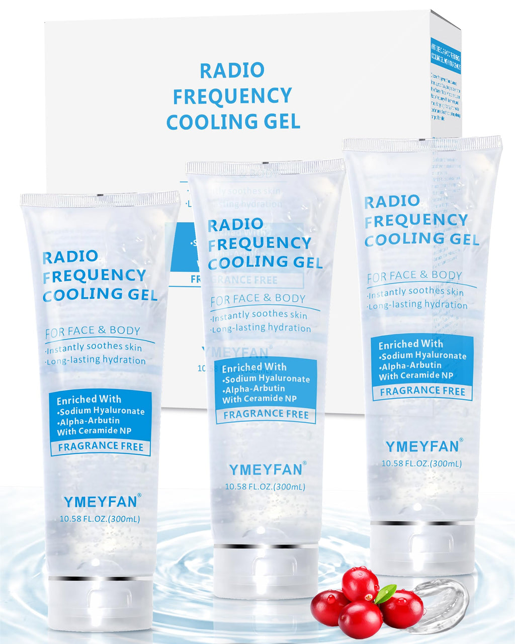 YMEYFAN Conductive Gel for Microcurrent & RF Facial Devices – Fragrance-Free Hydrating Primer (900ml)