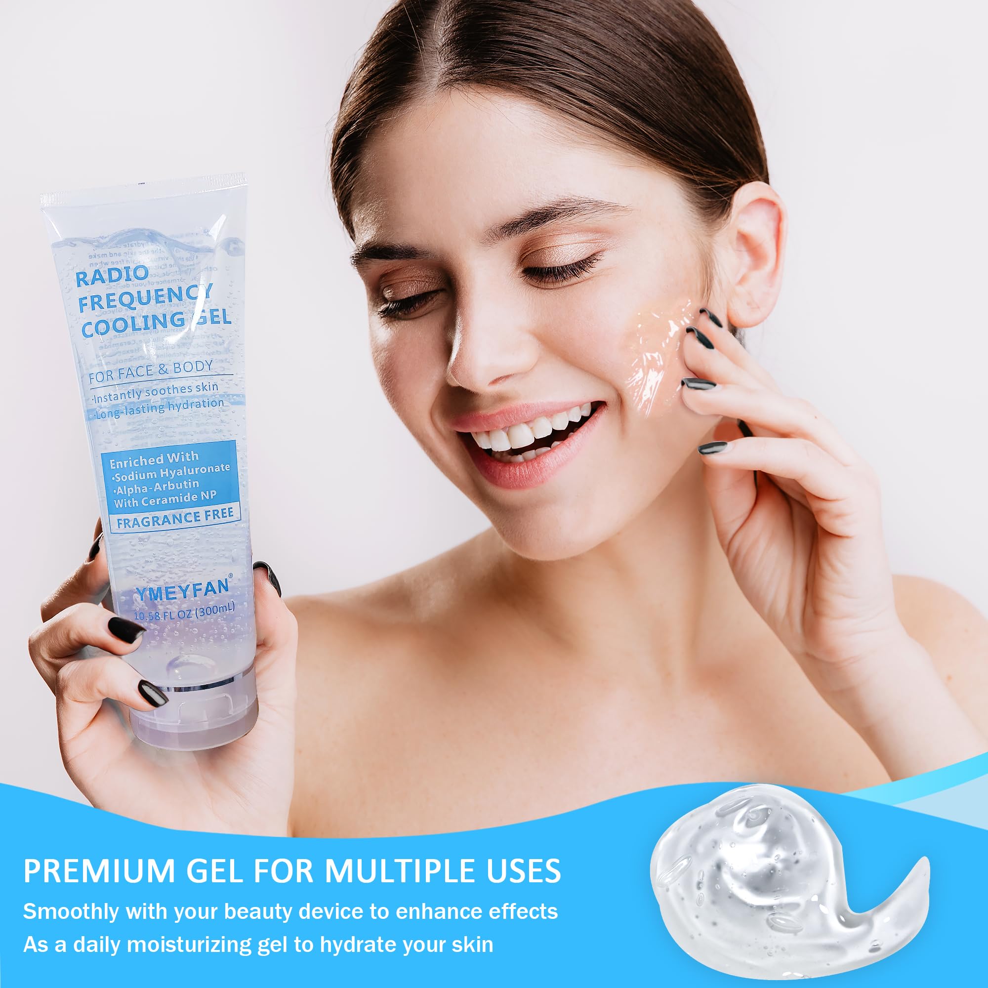 YMEYFAN Conductive Gel for Microcurrent & RF Facial Devices – Fragrance-Free Hydrating Primer (900ml)