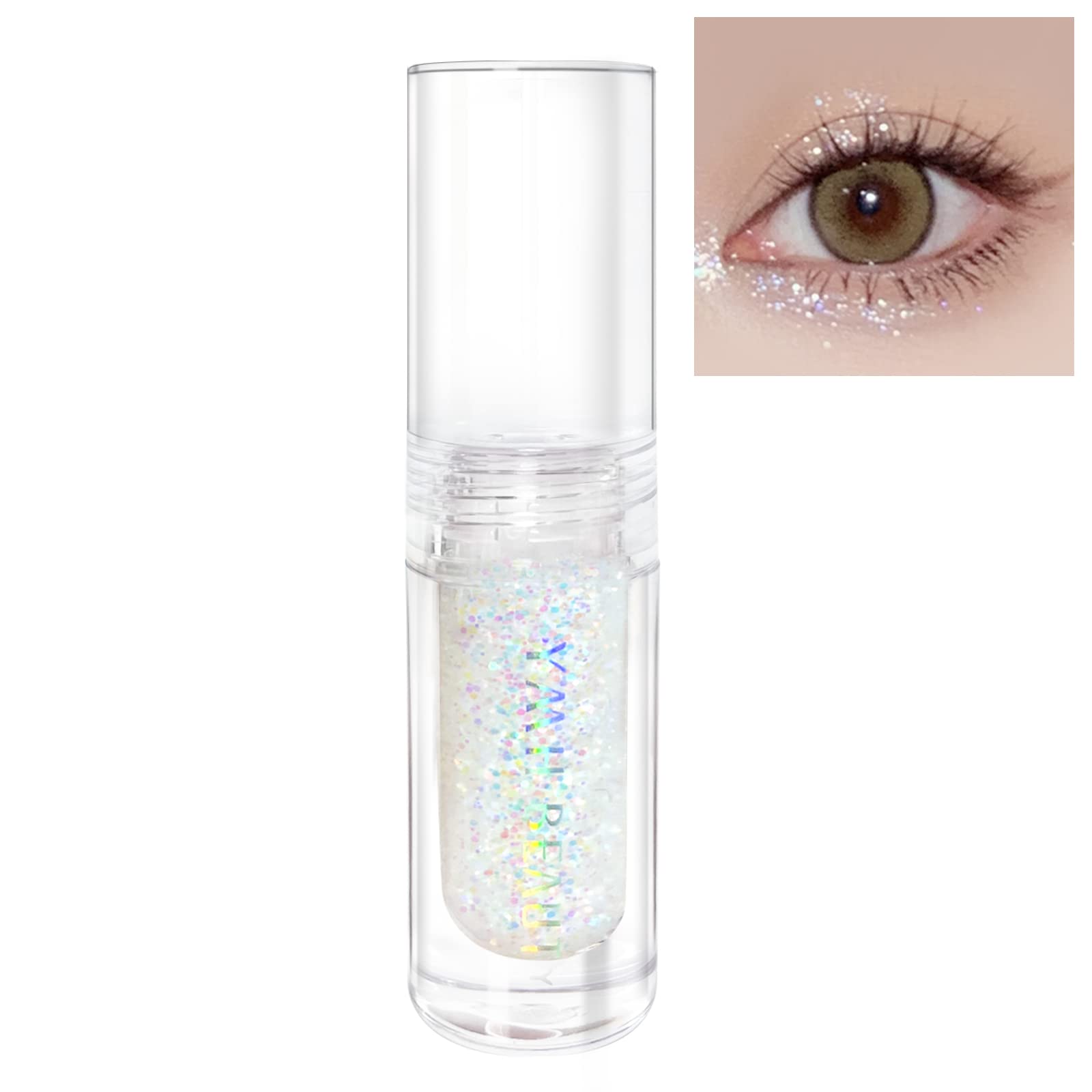 YMH BEAUTE Liquid Glitter Eyeshadow 01 - Pigmented, Quick-Drying, Long-Lasting, Four Color Options