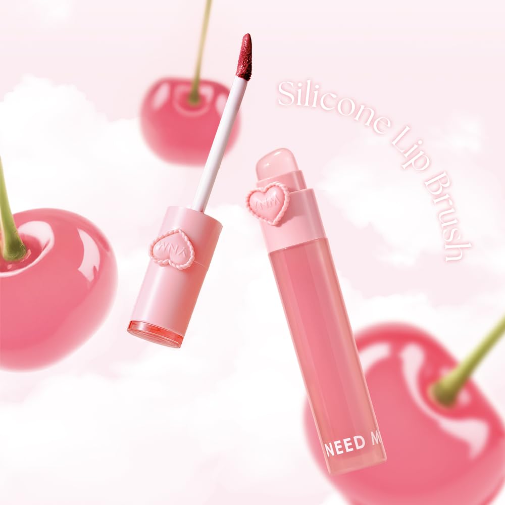 YNM Heart Jelling Tint Cherry Jelling — Long-Lasting Korean Lip Tint with Built-In Silicone Brush