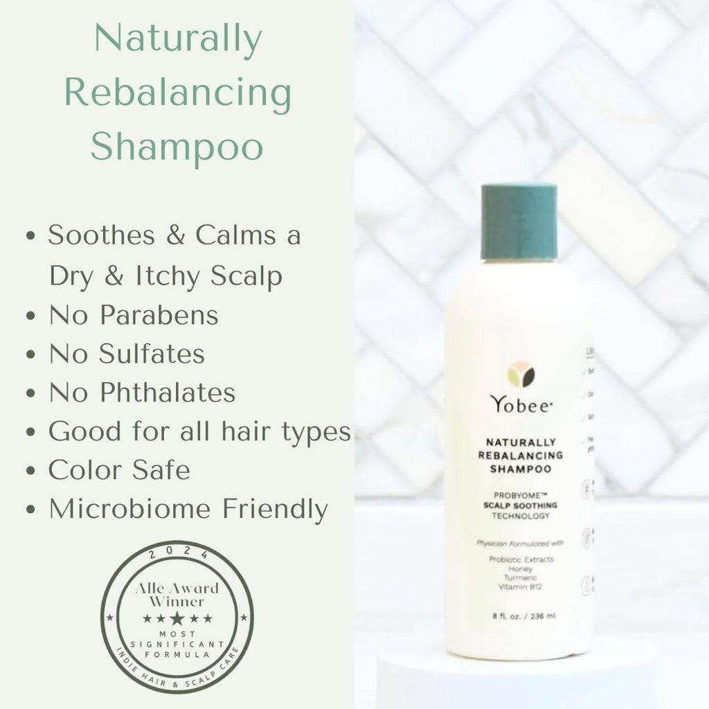Yobee Rebalancing Shampoo – Probiotic, Sulfate-Free Scalp Care for Dandruff & Itch