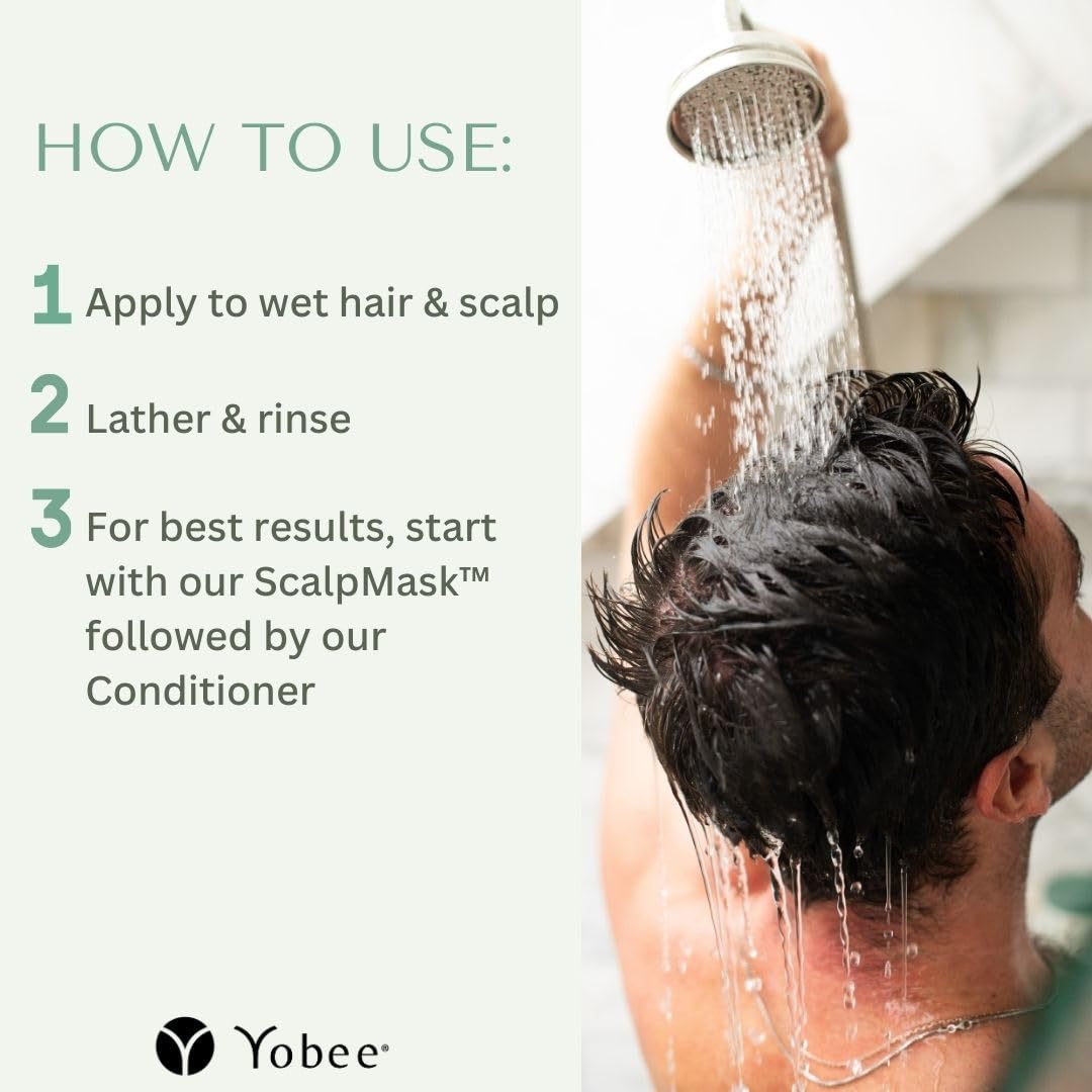 Yobee Rebalancing Shampoo – Probiotic, Sulfate-Free Scalp Care for Dandruff & Itch