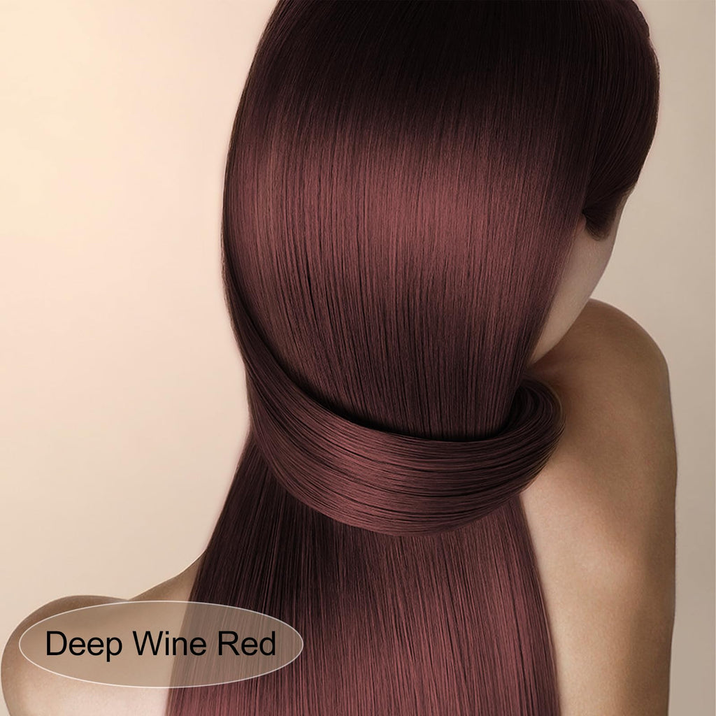 Yocisku Hair Dye Shampoo – Gray Coverage, Dark Wine Red, 3-in-1 Color & Care