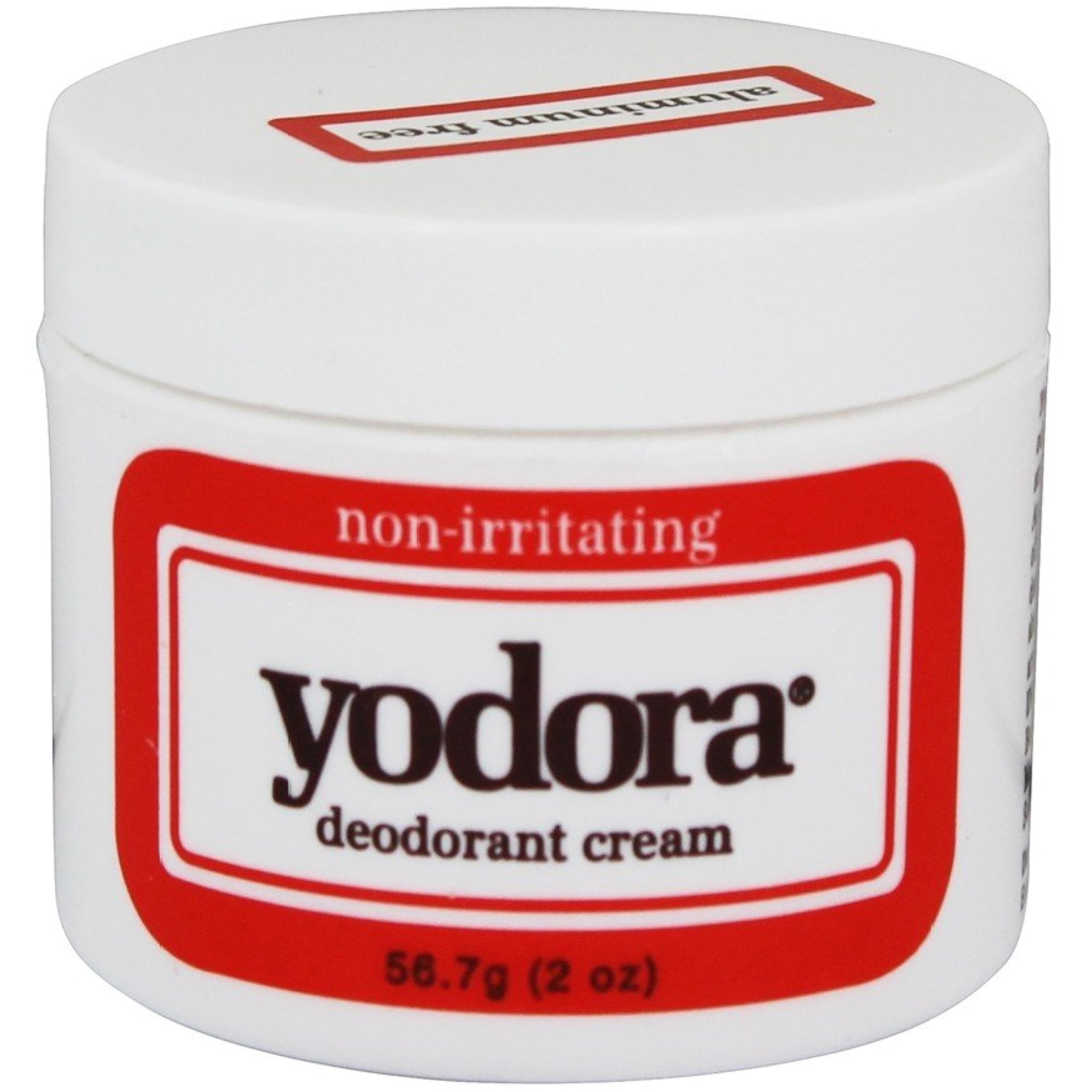 Yodora Deodorant Cream 2 oz (Pack of 2) – Aluminum-Free, Gentle, Long-Lasting Freshness