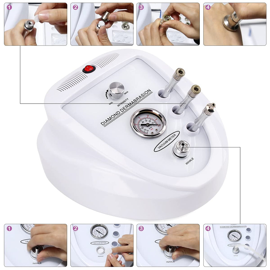Yofuly Diamond Microdermabrasion Machine — 65-68 cmHg Suction for Home Use