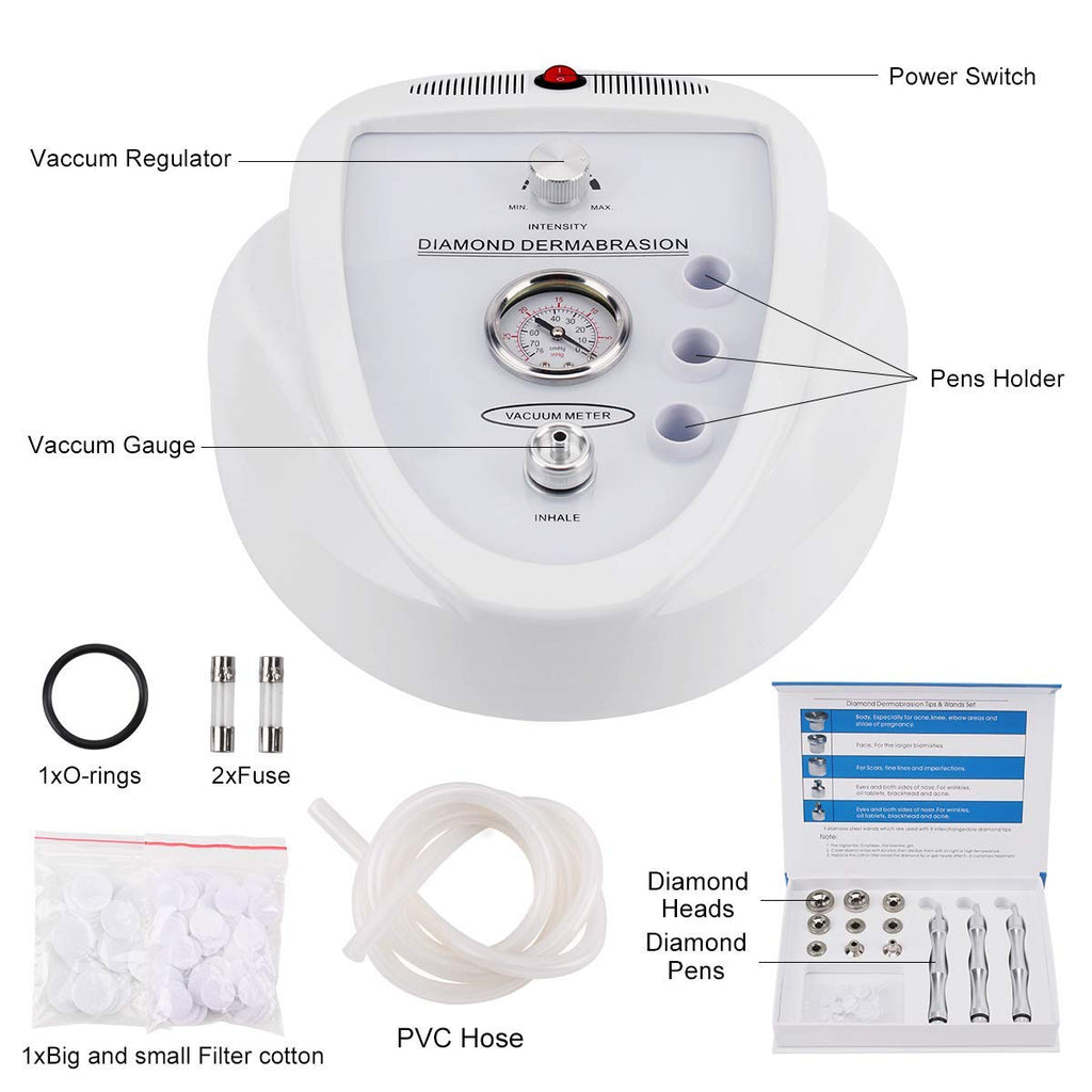 Yofuly Diamond Microdermabrasion Machine — 65-68 cmHg Suction for Home Use