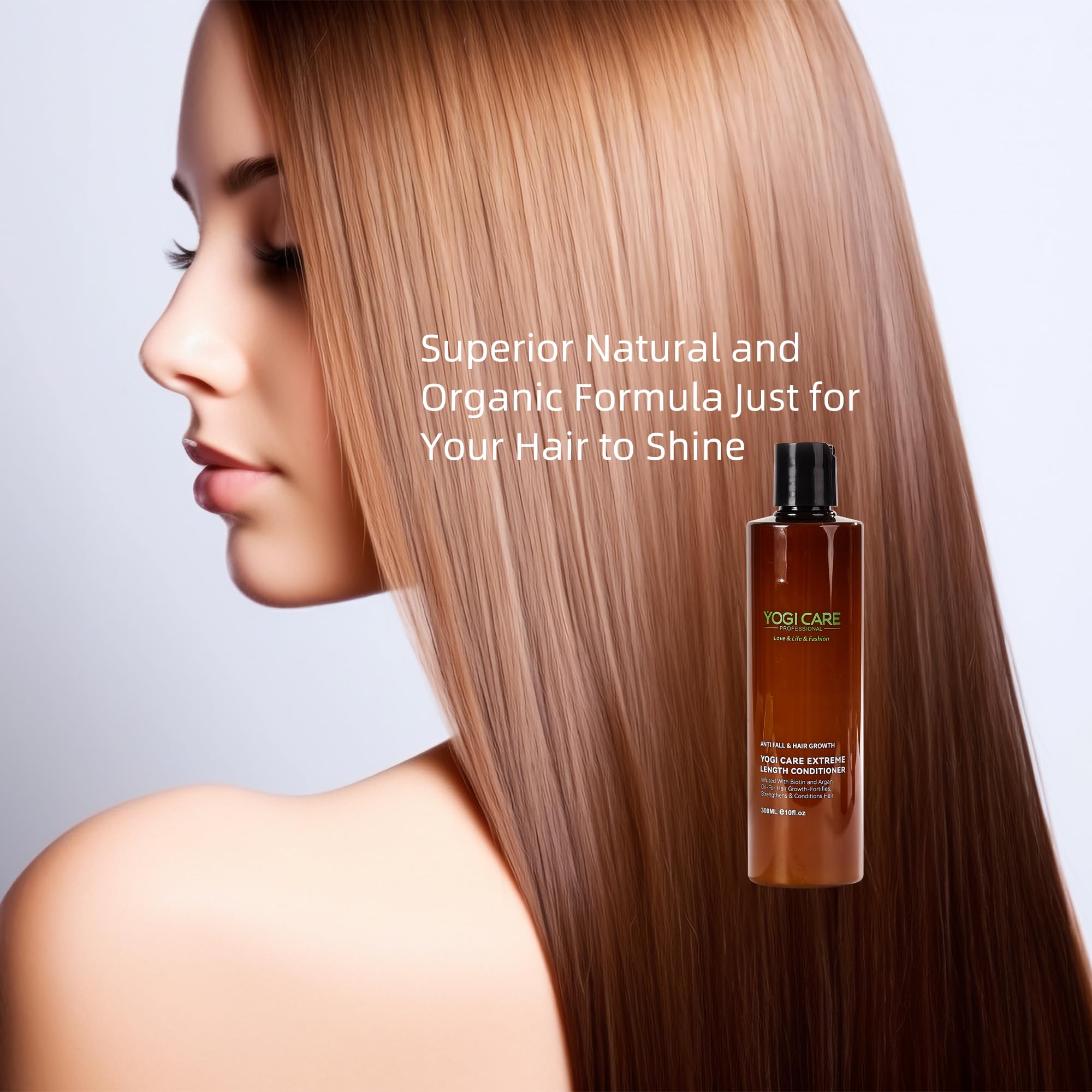 YOGI CARE Anti-Fall & Hair Growth Conditioner - Deep Moisture, Argan Oil & Biotin (300ml)