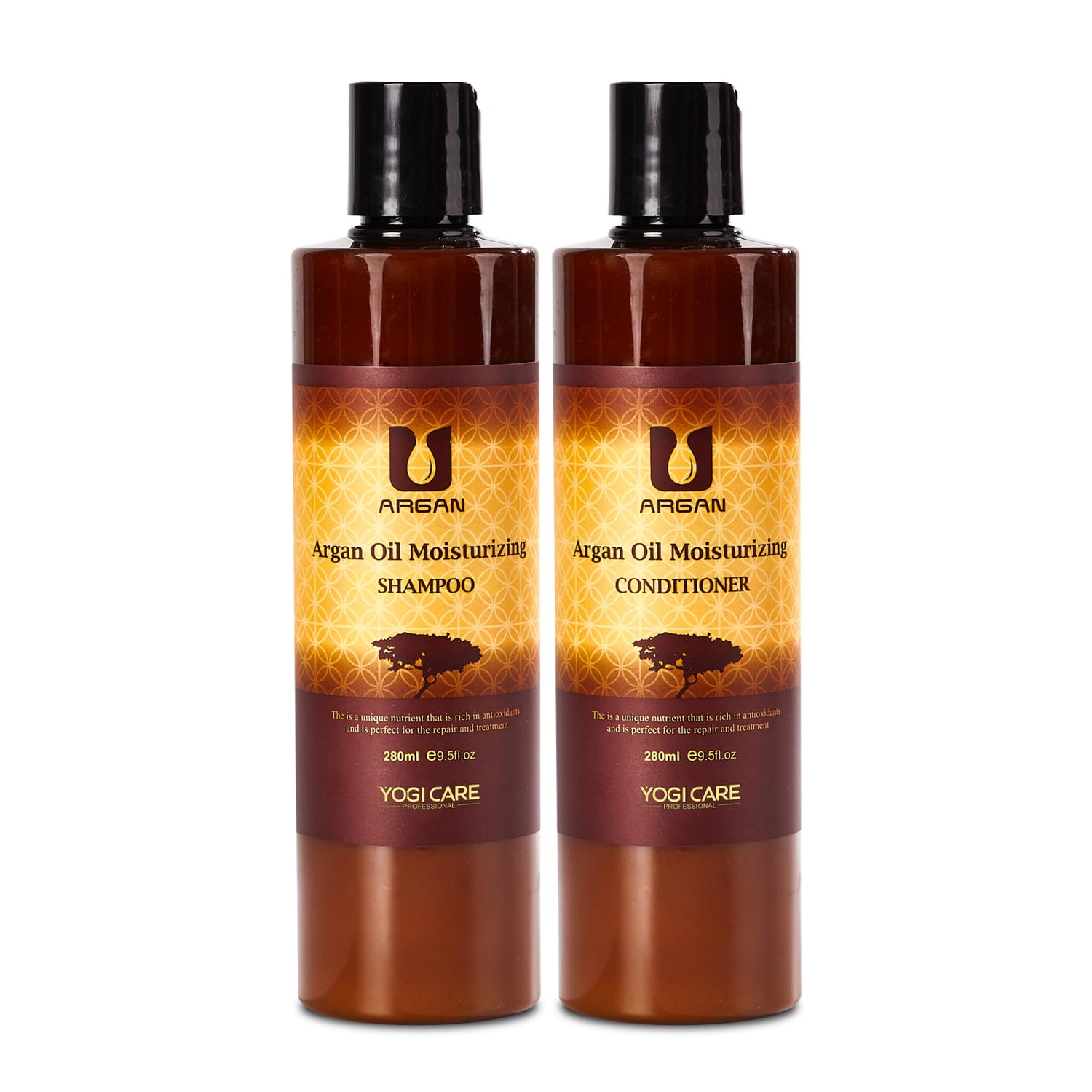 YOGI CARE Argan Oil Shampoo & Conditioner Set – Moisturizing, Sulfate-Free Moroccan Hair Care