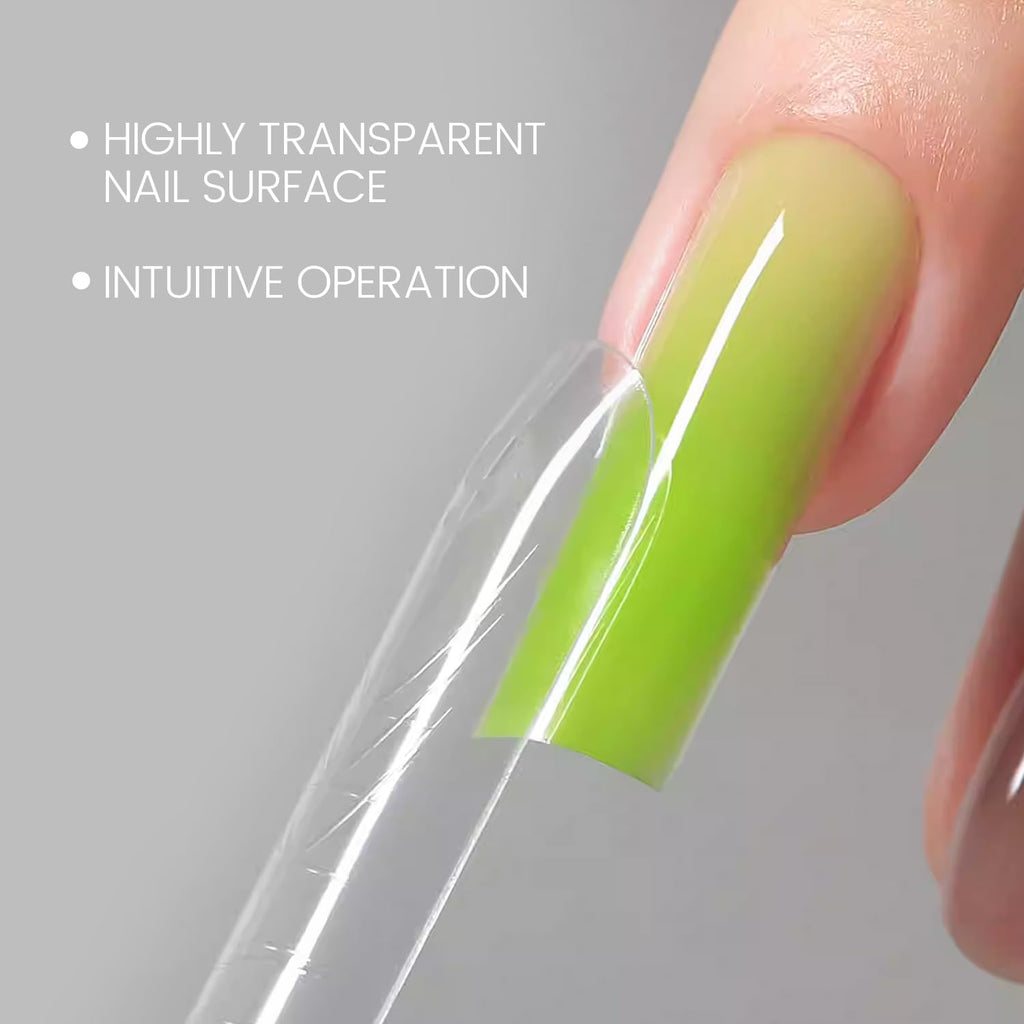YOKE FELLOW Original Sandwich Nails Dual Forms – 240Pcs, 15 Sizes Long Coffin Nail Mold