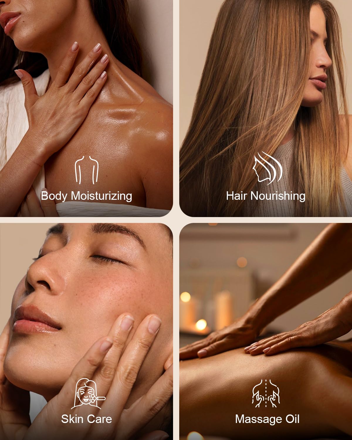 Yoken Fractionated Coconut Oil – 16 oz, Pure & Natural Carrier Oil for Skin, Hair & DIY Beauty