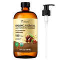 Yoken Organic Jojoba Oil – 16 fl oz USDA Certified, 100% Pure & Natural