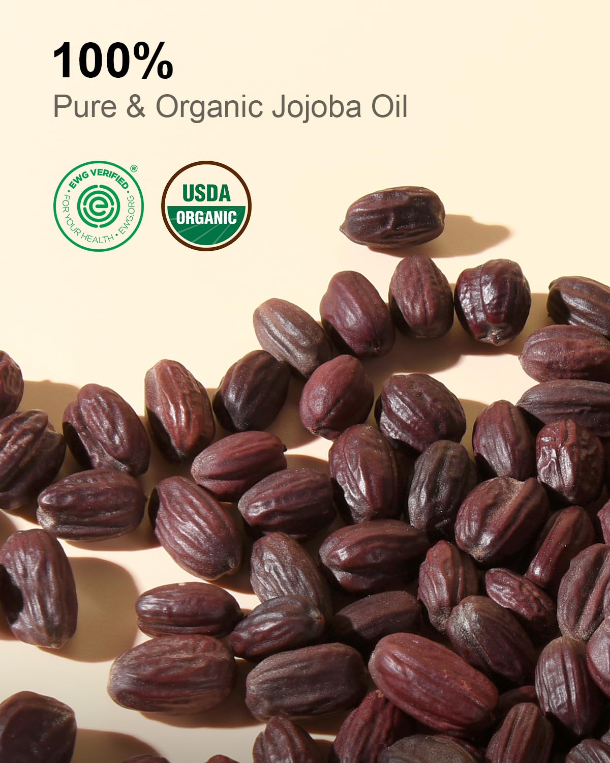 Yoken Organic Jojoba Oil – 16 fl oz USDA Certified, 100% Pure & Natural