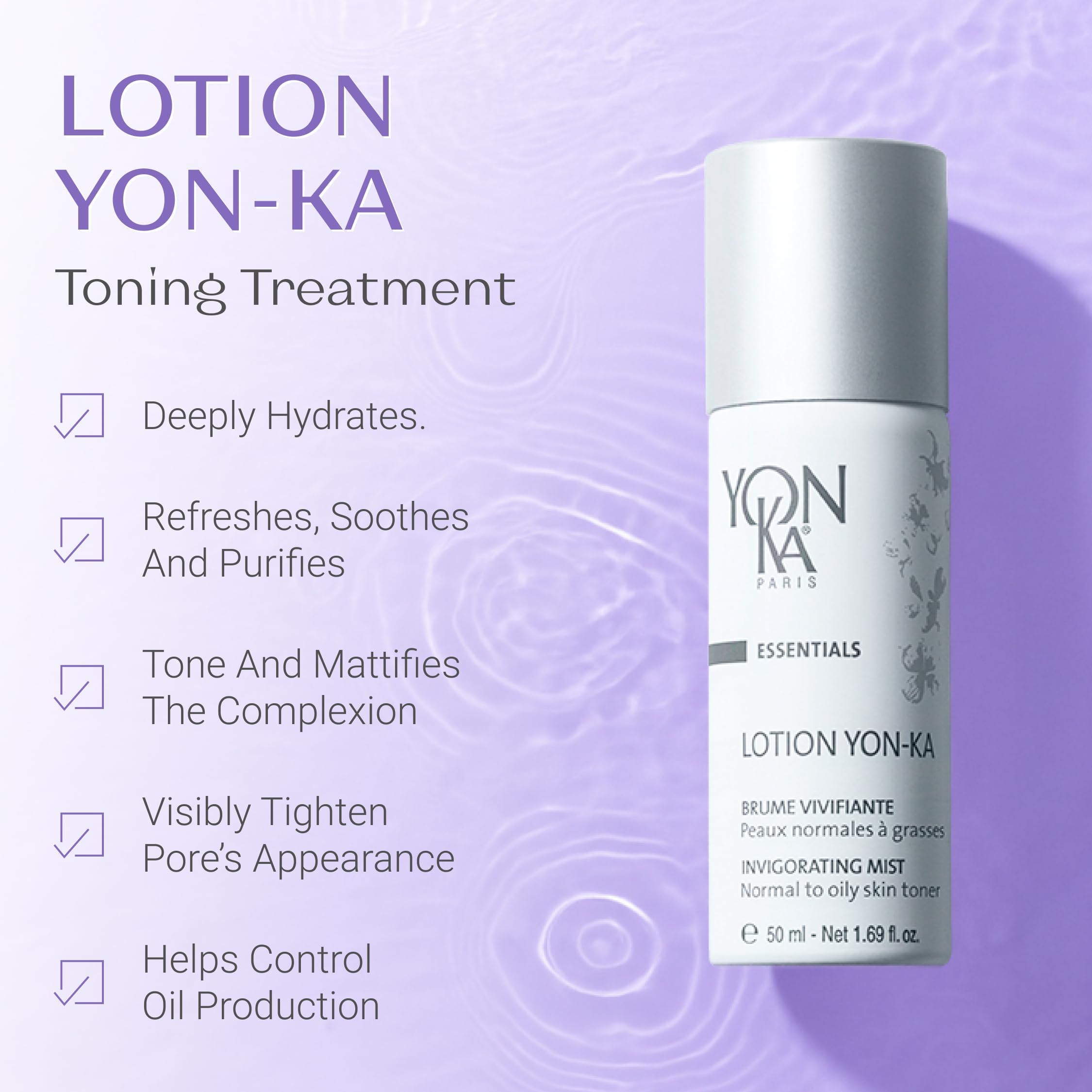 Yon-Ka Vitamin C Travel Set – Gentle Milk Cleanser, Lotion Yon-Ka Toner & Vitamin C Serum | 3-Piece Travel Size