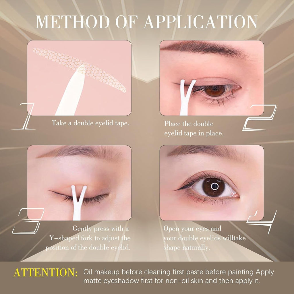 YONMUY Invisible Double Eyelid Tape – Waterproof, Comfortable Daily Strips