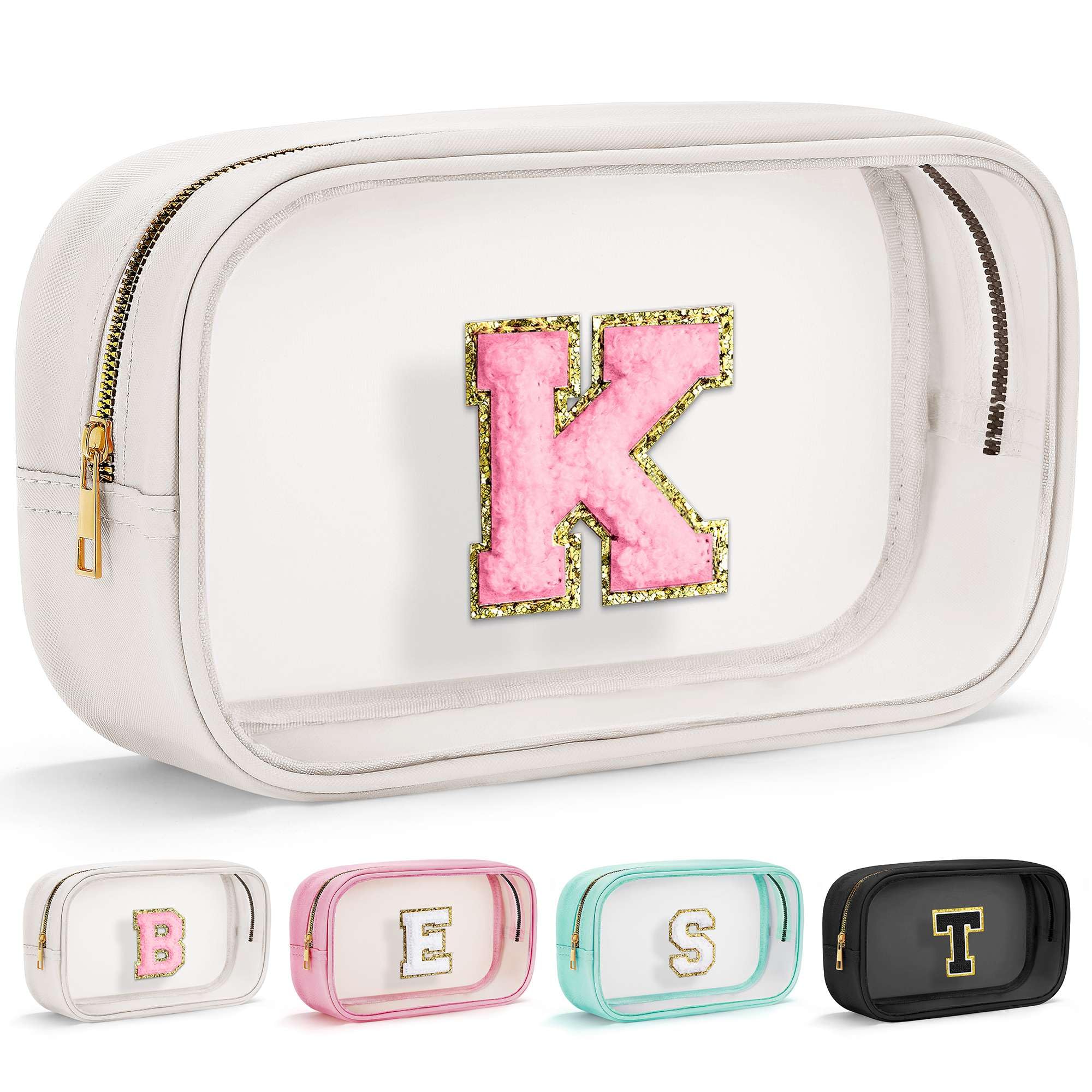 YOOLIFE Clear Travel Makeup Bag for Kids – Gift-Ready Cosmetic Bag for Girls